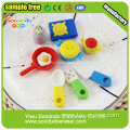 tableware Puzzle Eraser,toy school Stationery